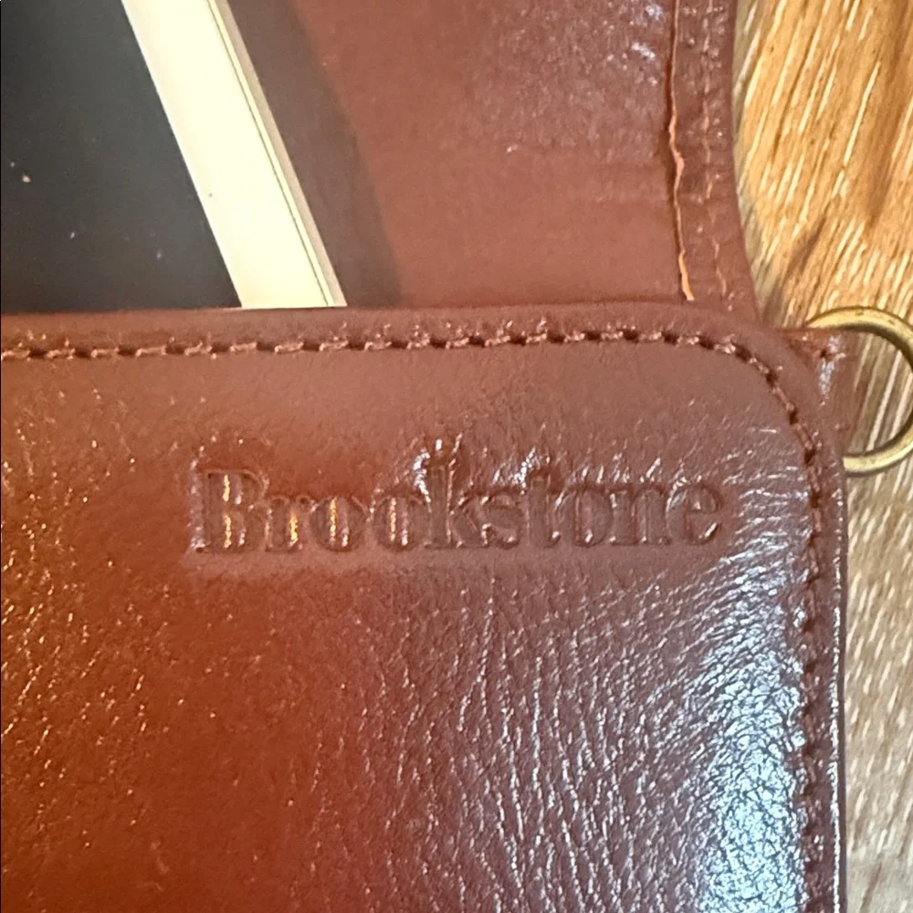 3/$20 Brookstone Brown Leather Tablet Sleeve with Magnetic Flap Electronics IPad